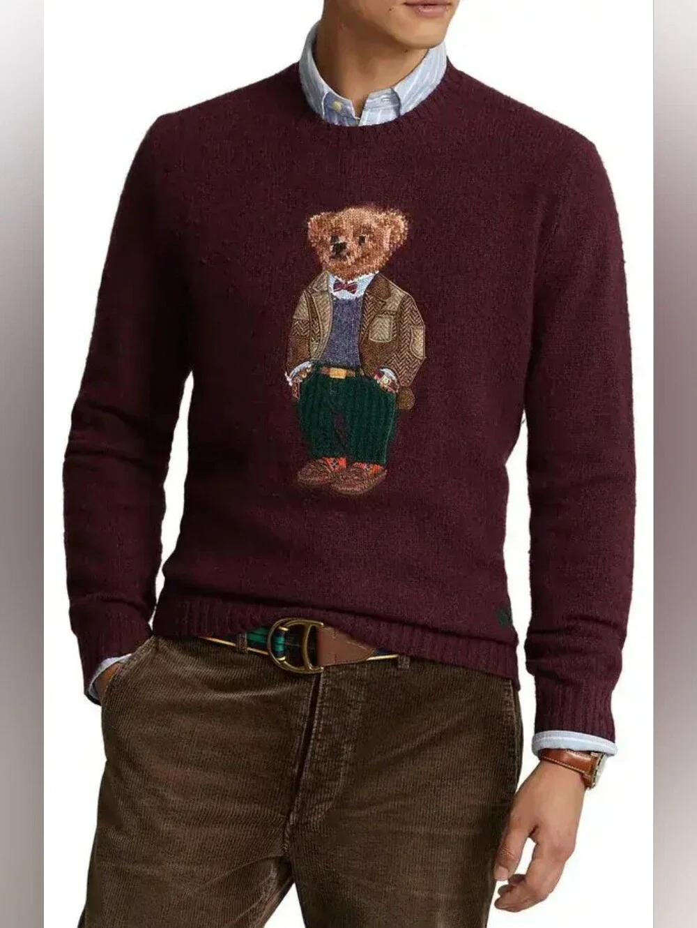 Polo Ralph Lauren Heritage Bear Wool-Cashmere Jumper Size S